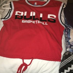 Chicago bulls sleeveless shirt.